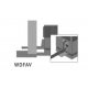 Hidraulikos WDFAV 5/4’’,  vertikalaus prijungimo komplektas 5/4" šilumos siurbliui LWAV 8 kW 15208801